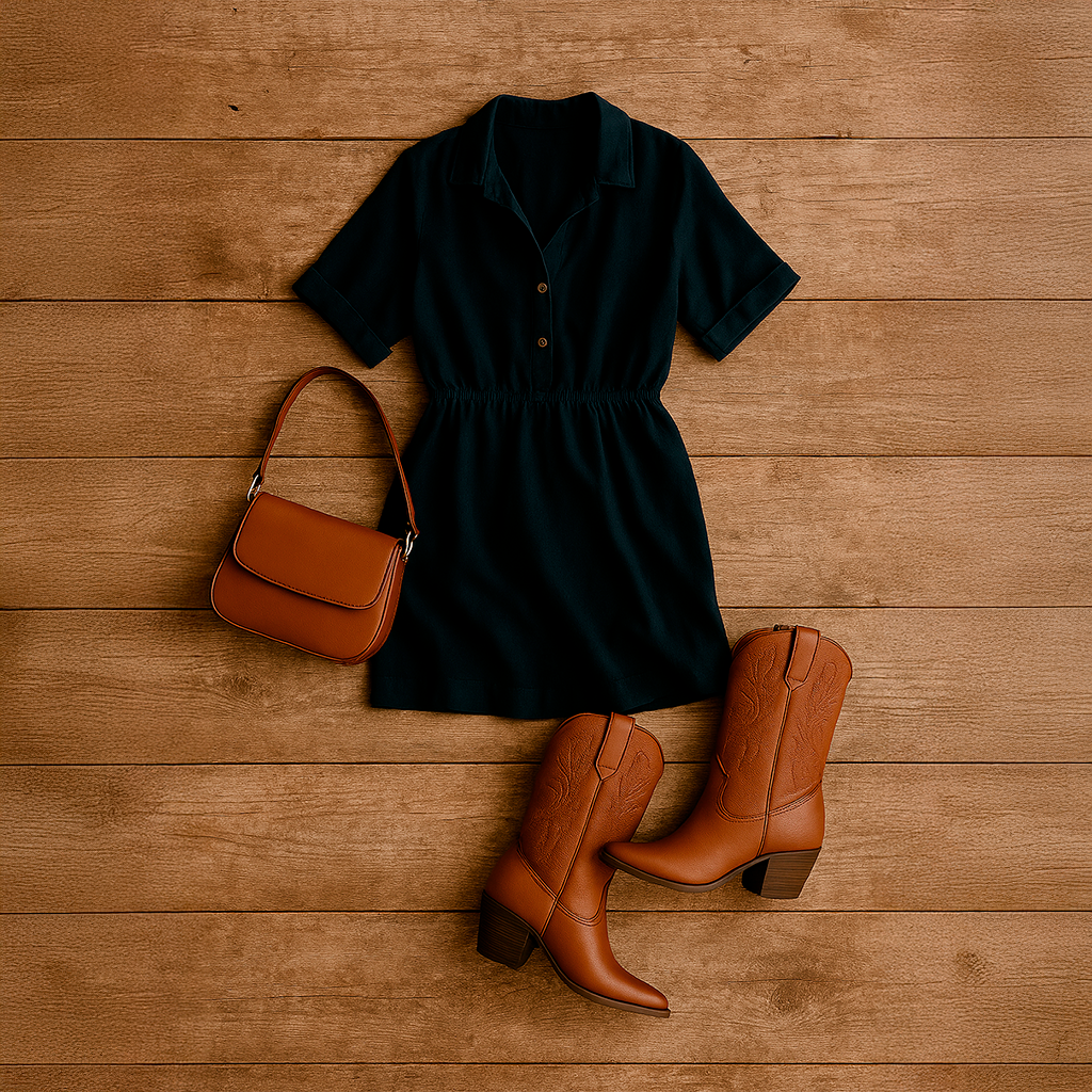 Look completo feminino com bota Western
