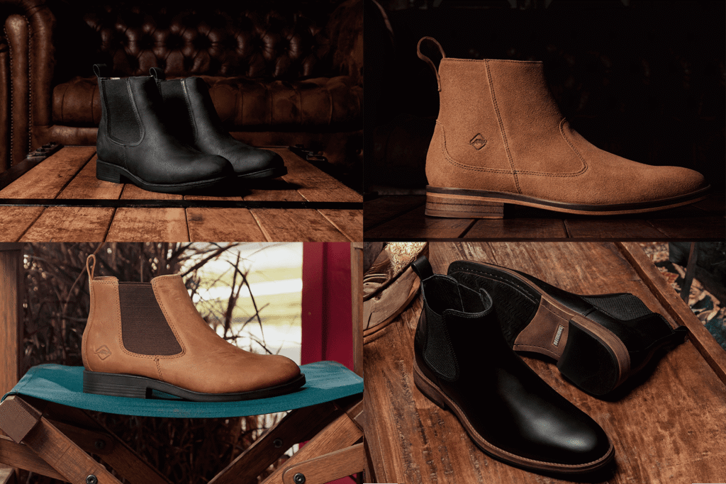 Diferentes tipos de botas da Botineiros em couro