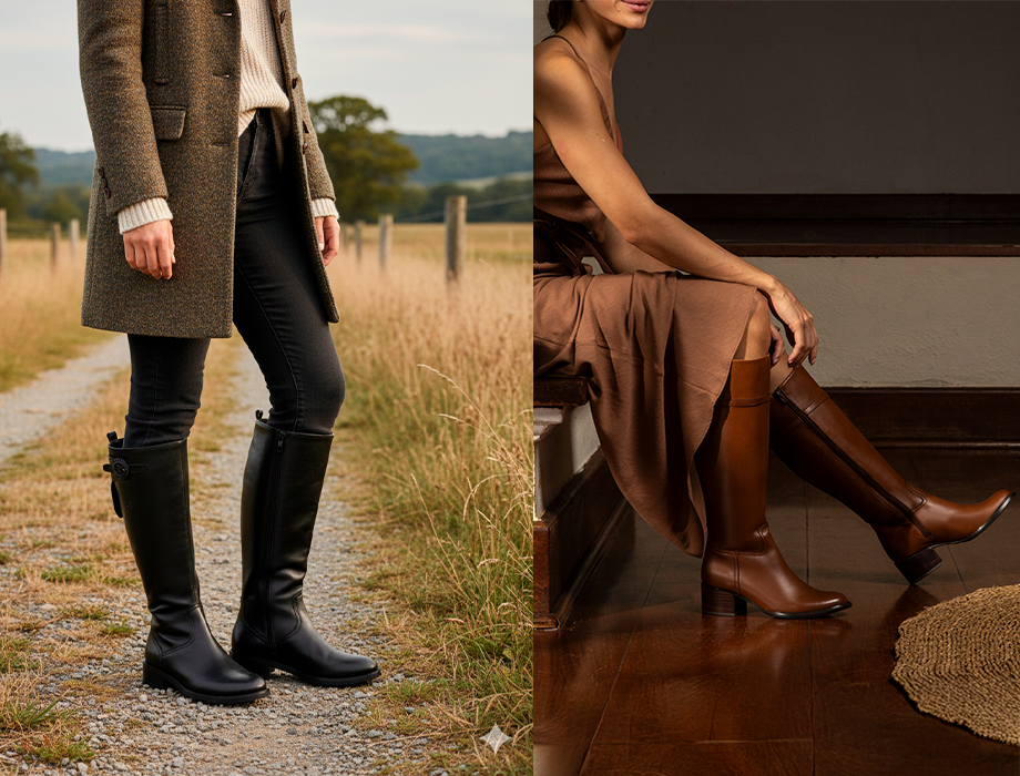 Bota com salto baixo ou bota rasteira: o que muda no conforto diário