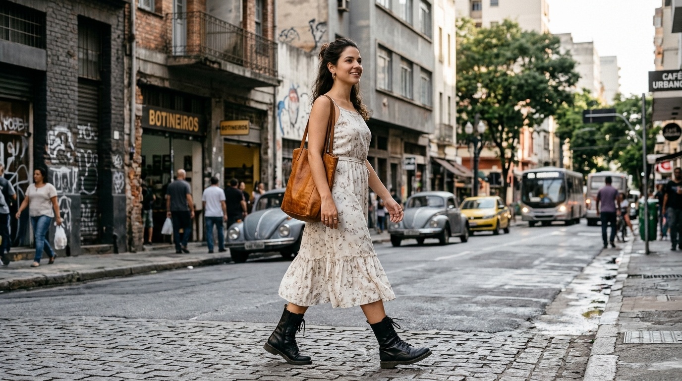 Como Usar Coturno Feminino: 5 Formas no Dia a Dia Urbano