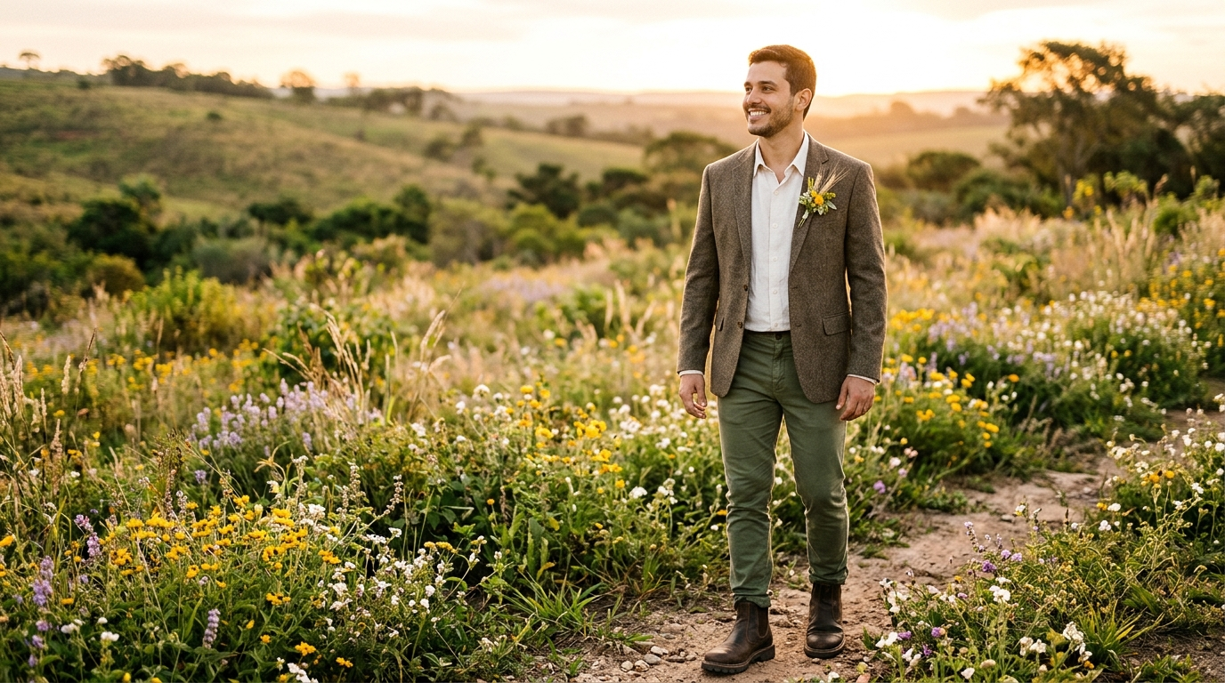 Botina para Casamento no Campo: o Couro Certo para o Noivo