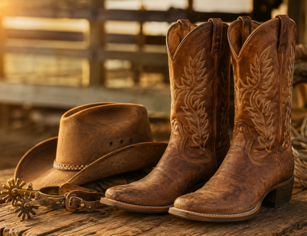 História da Bota Texana: do Velho Oeste ao Rodeio Brasileiro