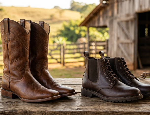 Bota Masculina ou Botina: Guia Completo de Diferenças
